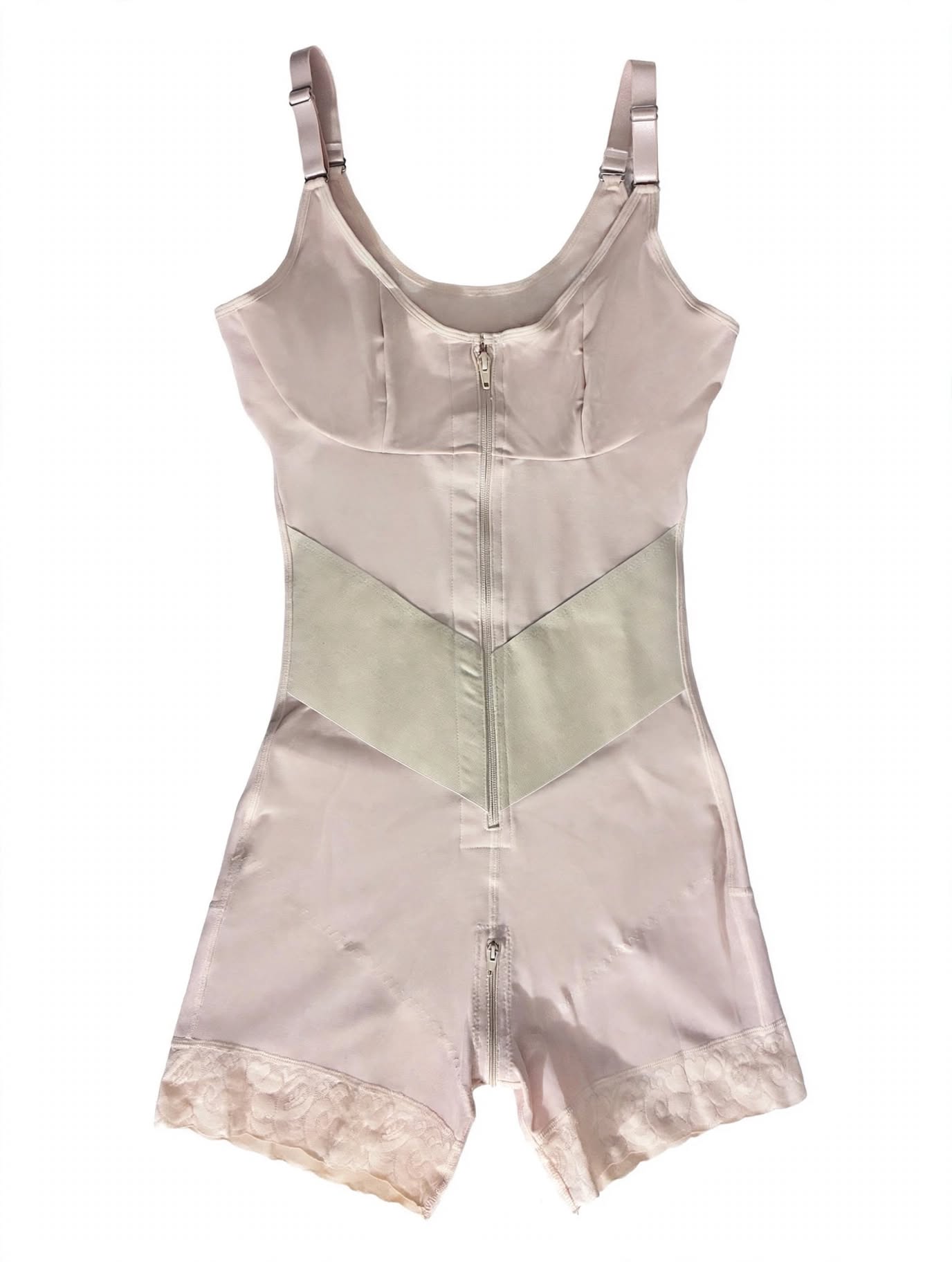 Full Body Faja Bodysuit | Tummy Control, Butt Lift, Lace Hem (XS-3XL)